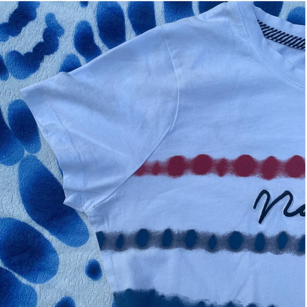 Nautica Patriotic Logo Tie Dye Short Sleeve Cotton Tee ๐บ๐ธ NWOT - Picture 9 of 15